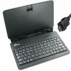 Z8TECH KL-07 Capa para Tablet de 7" com Teclado Micro USB